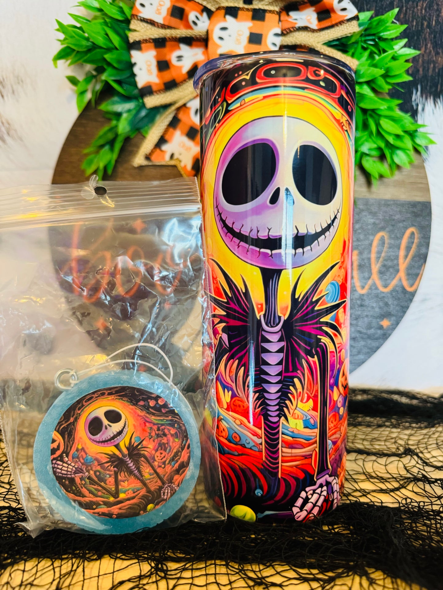 Sublimated 20z Tumbler & Car Freshie Set