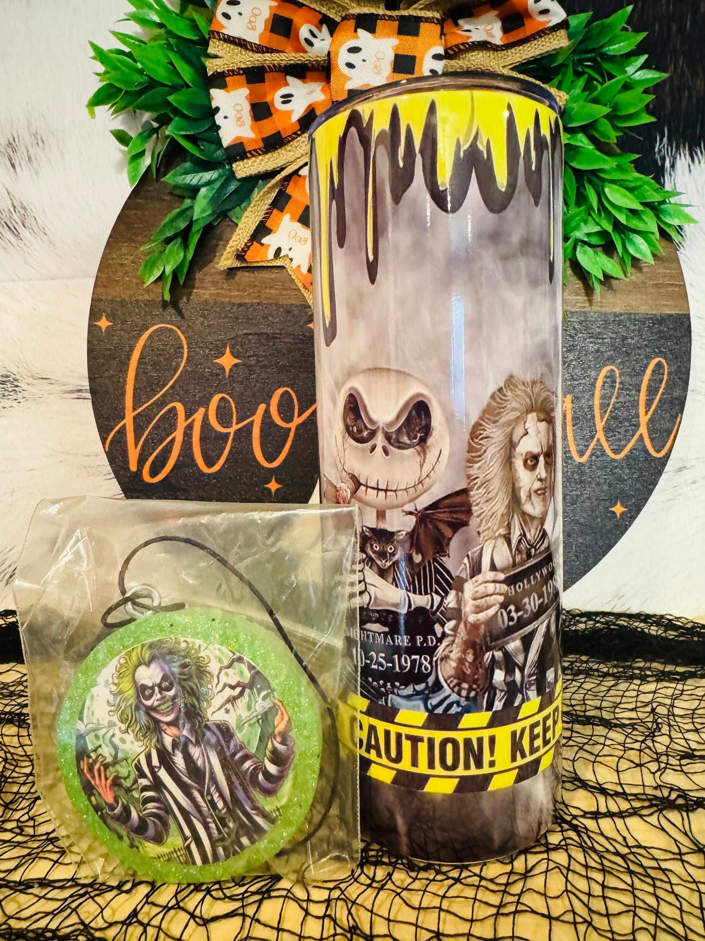 Sublimated 20z Tumbler & Car Freshie Set