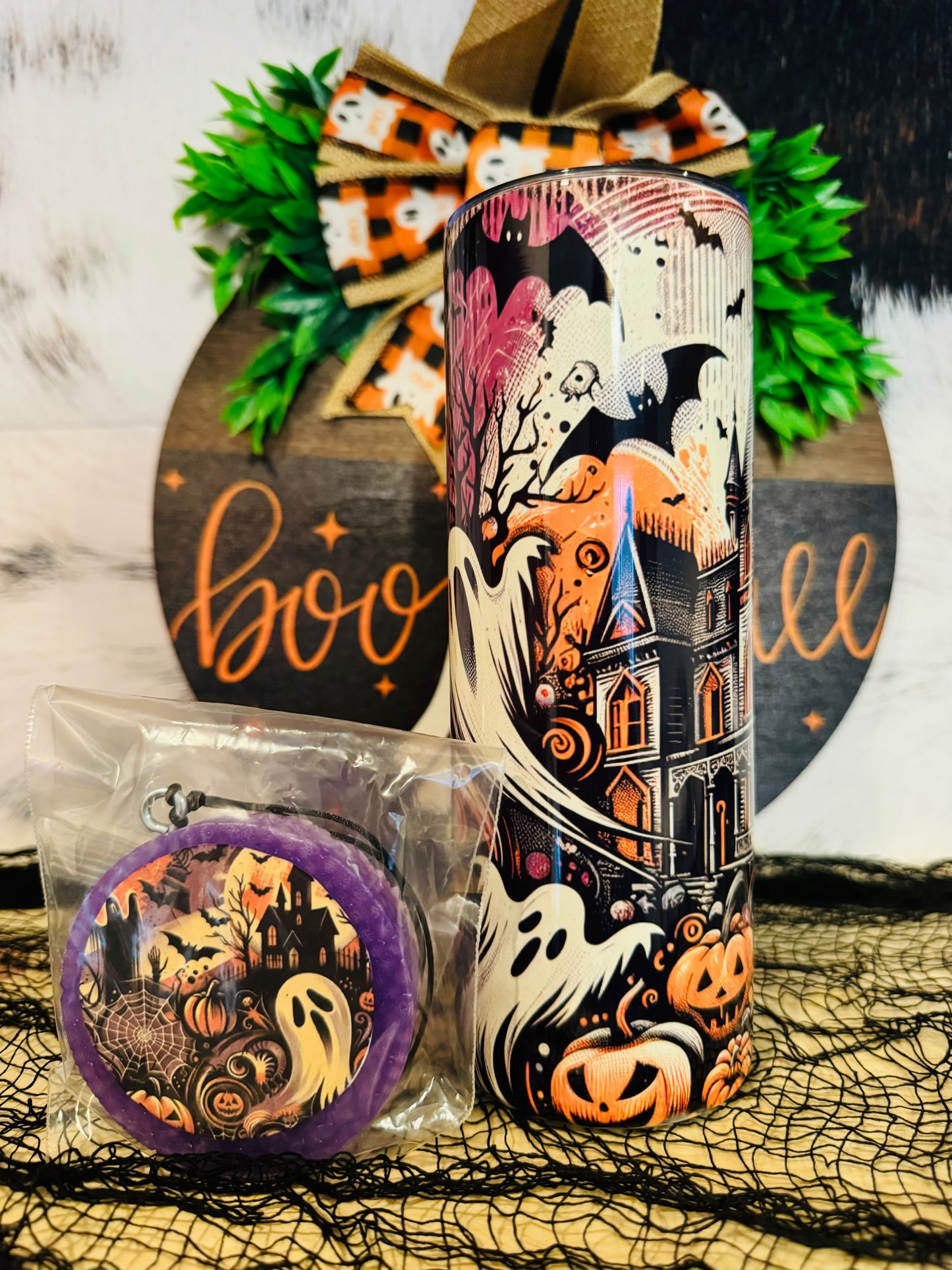 Sublimated 20z Tumbler & Car Freshie Set