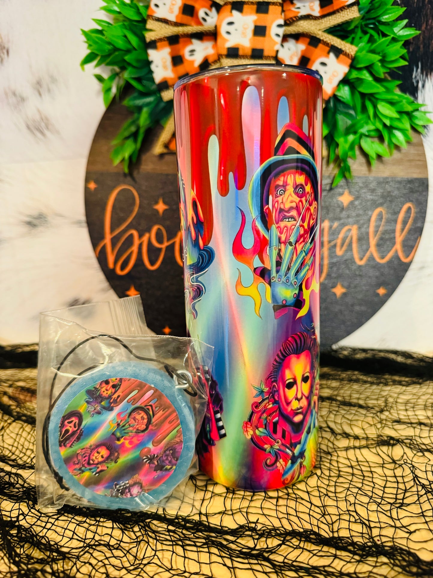 Sublimated 20z Tumbler & Car Freshie Set