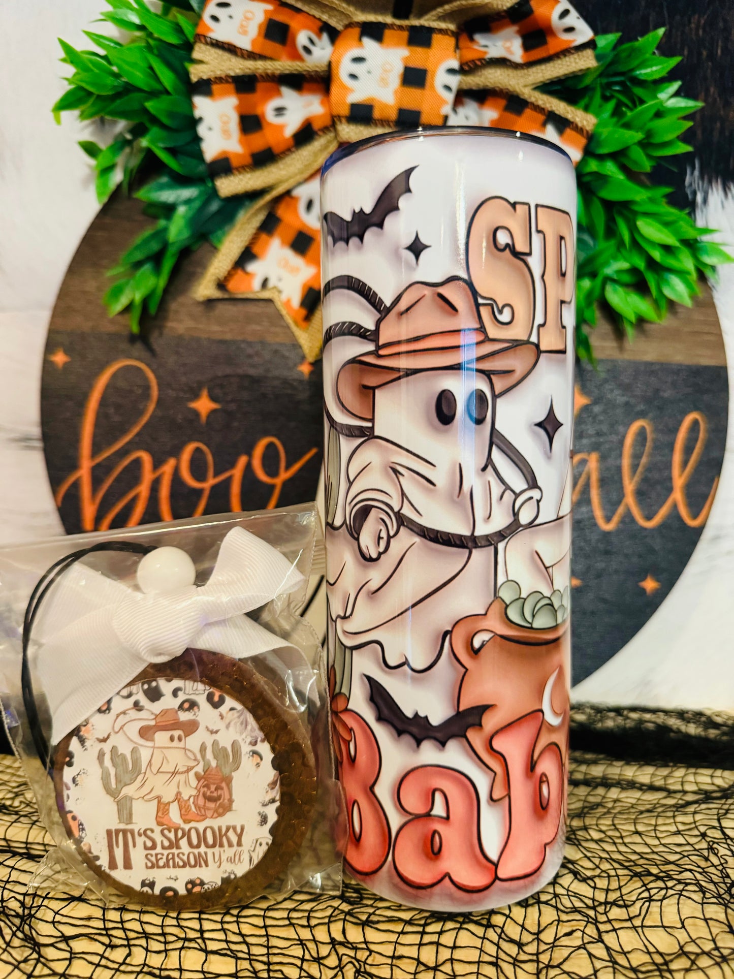 Sublimated 20z Tumbler & Car Freshie Set