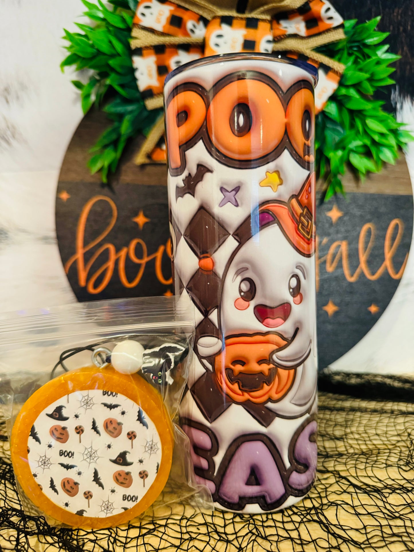 Sublimated 20z Tumbler & Car Freshie Set