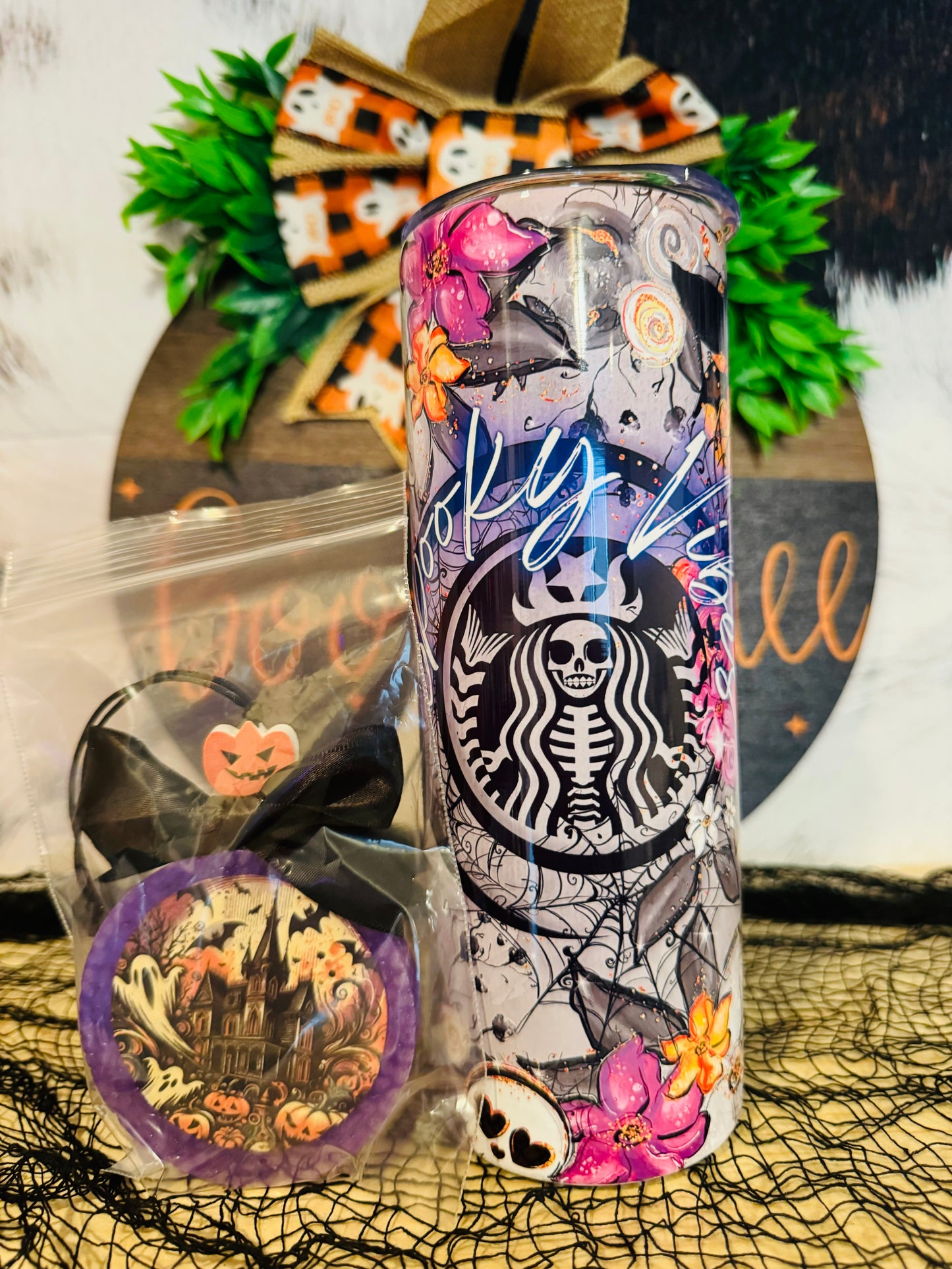 Sublimated 20z Tumbler & Car Freshie Set