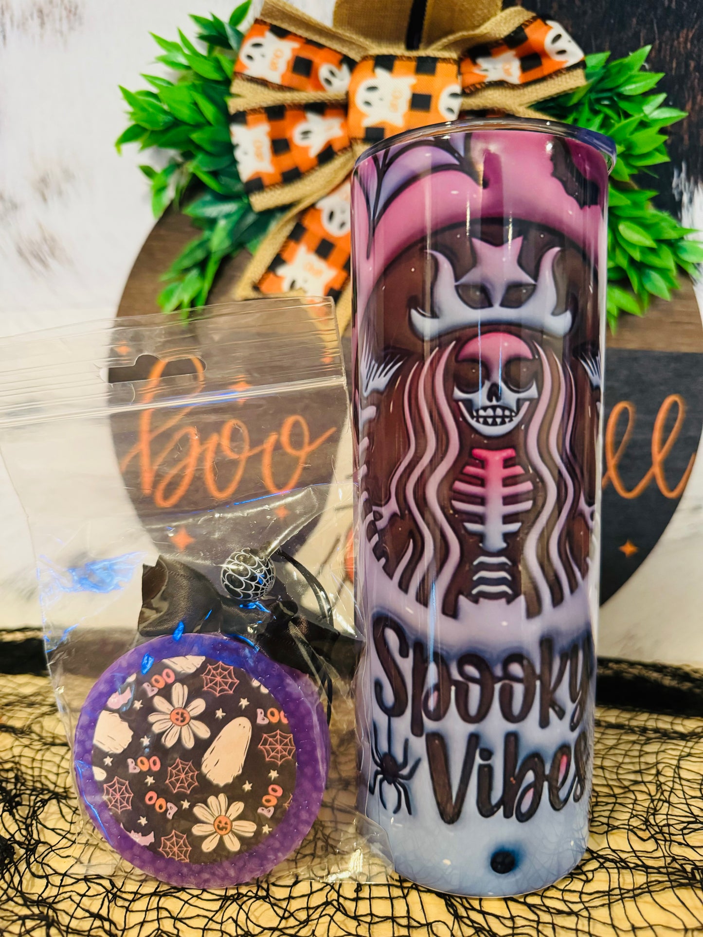 Sublimated 20z Tumbler & Car Freshie Set